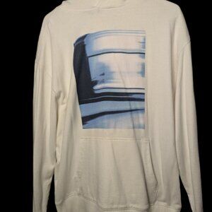 Express White Hoodie - Size M - Made in Bangladesh - Used